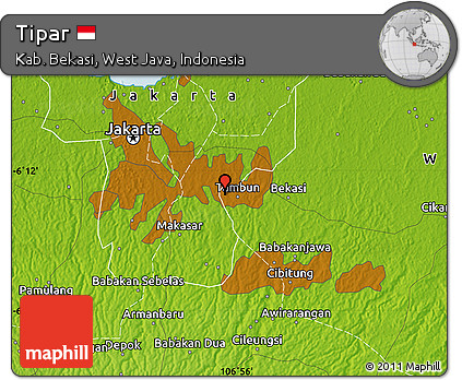 Physical Map of Tipar