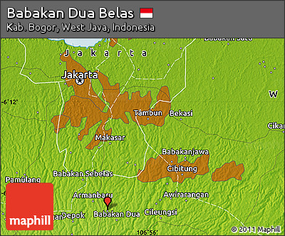 Physical Map of Babakan Dua Belas
