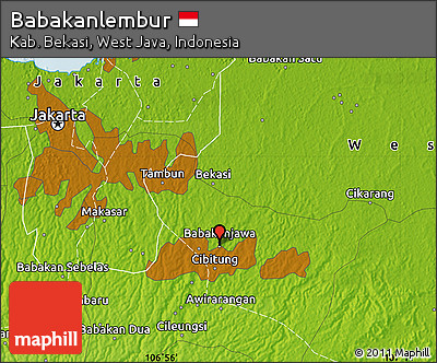 Physical Map of Babakanlembur
