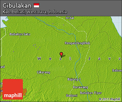 Physical Map of Cibulakan