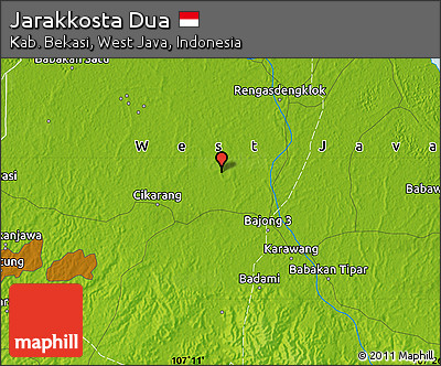 Physical Map of Jarakkosta Dua