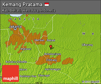 Physical Map of Kemang Pratama