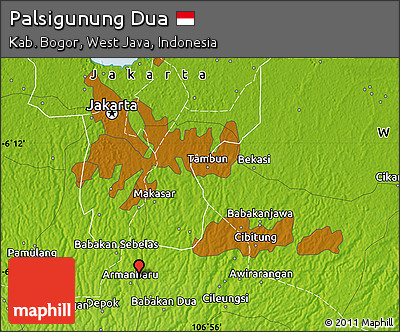 Physical Map of Palsigunung Dua