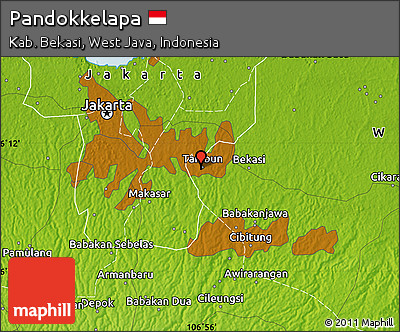 Physical Map of Pandokkelapa