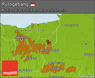 Physical Map of Pulogebang