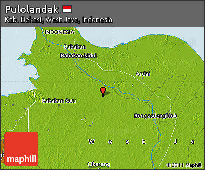 Physical Map of Pulolandak