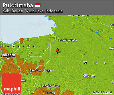 Physical Map of Pulotimaha