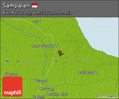 Physical Map of Sampalan
