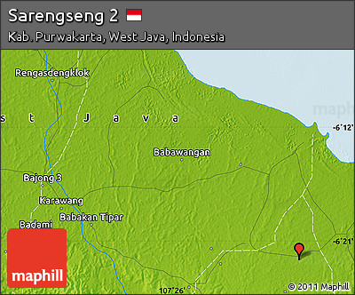 Physical Map of Sarengseng 2