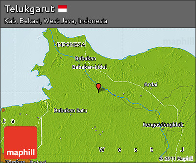 Physical Map of Telukgarut