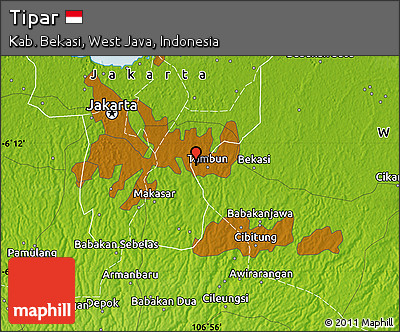 Physical Map of Tipar