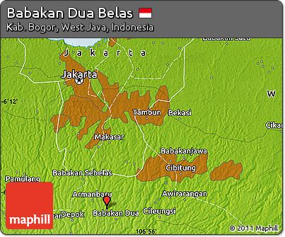 Physical Map of Babakan Dua Belas
