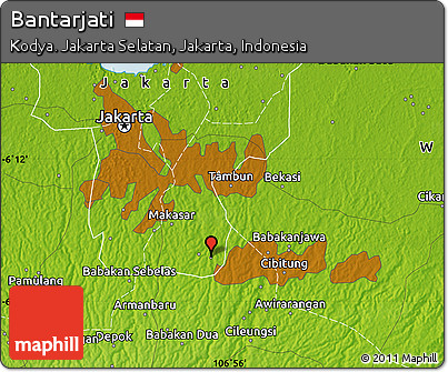 Physical Map of Bantarjati