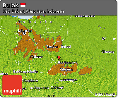 Physical Map of Bulak