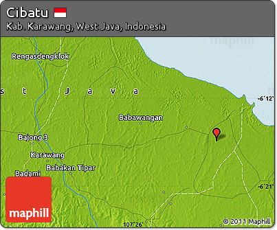 Physical Map of Cibatu