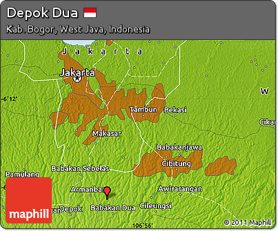Physical Map of Depok Dua