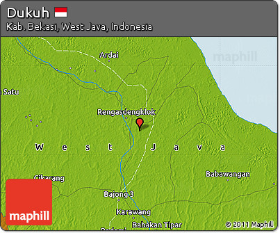 Physical Map of Dukuh