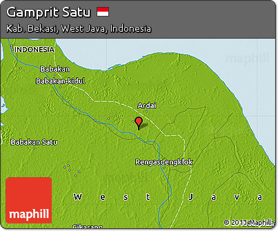 Physical Map of Gamprit Satu