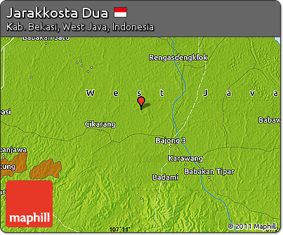 Physical Map of Jarakkosta Dua