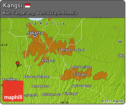 Physical Map of Kangsi