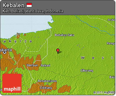 Physical Map of Kebalen