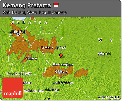 Physical Map of Kemang Pratama