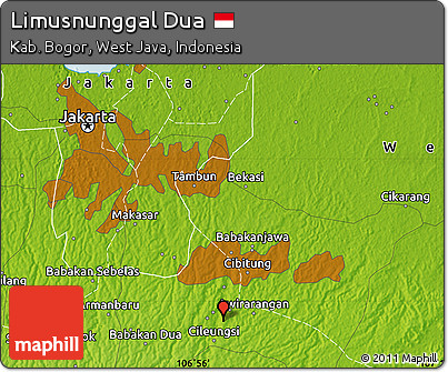 Physical Map of Limusnunggal Dua