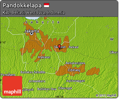 Physical Map of Pandokkelapa