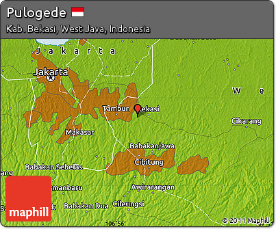 Physical Map of Pulogede