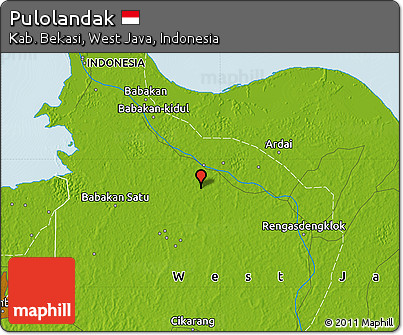 Physical Map of Pulolandak