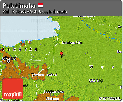 Physical Map of Pulotimaha