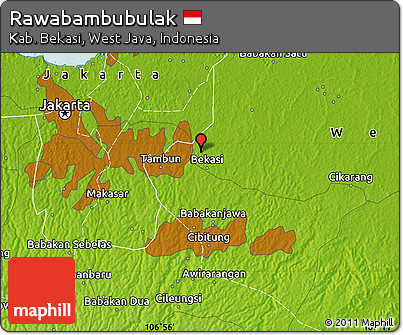 Physical Map of Rawabambubulak