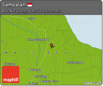 Physical Map of Sampalan