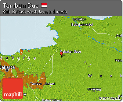 Physical Map of Tambun Dua