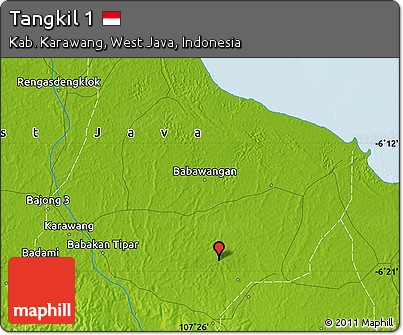 Physical Map of Tangkil 1