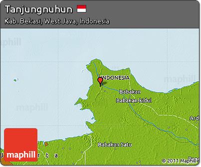 Physical Map of Tanjungnuhun