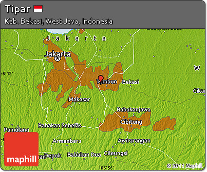 Physical Map of Tipar