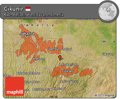 Satellite Map of Cikunir
