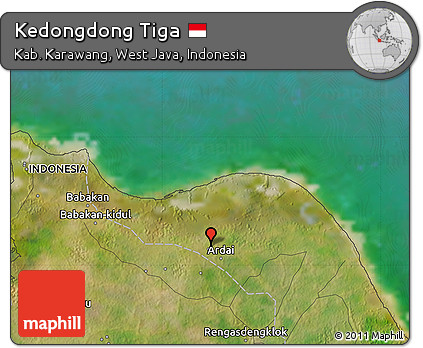 Satellite Map of Kedongdong Tiga