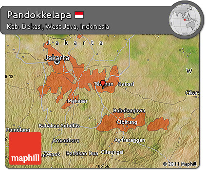Satellite Map of Pandokkelapa