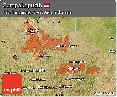 Satellite Map of Cempakaputih