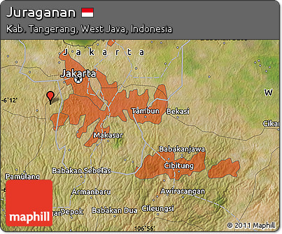 Satellite Map of Juraganan