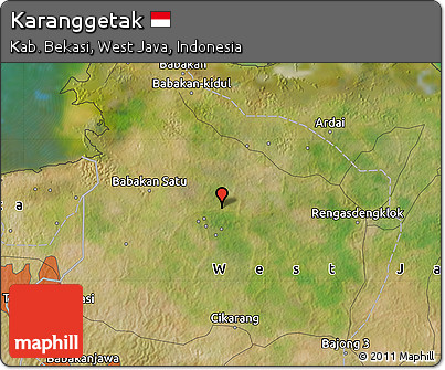 Satellite Map of Karanggetak