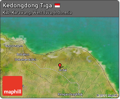 Satellite Map of Kedongdong Tiga