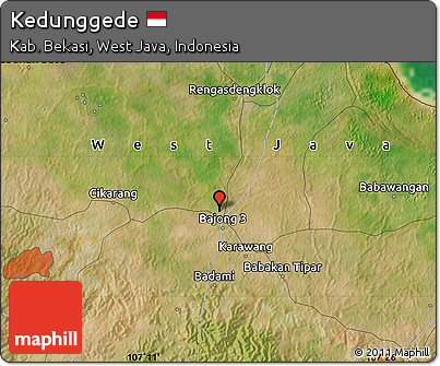 Satellite Map of Kedunggede