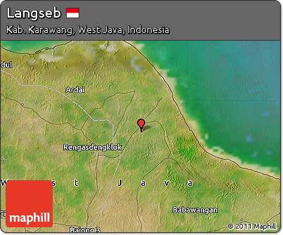 Satellite Map of Langseb