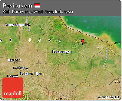 Satellite Map of Pasirukem