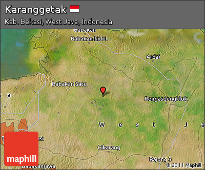 Satellite Map of Karanggetak