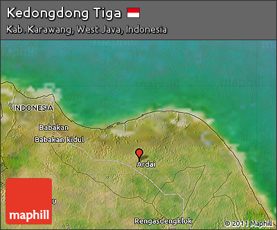 Satellite Map of Kedongdong Tiga