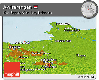Physical Panoramic Map of Awirarangan